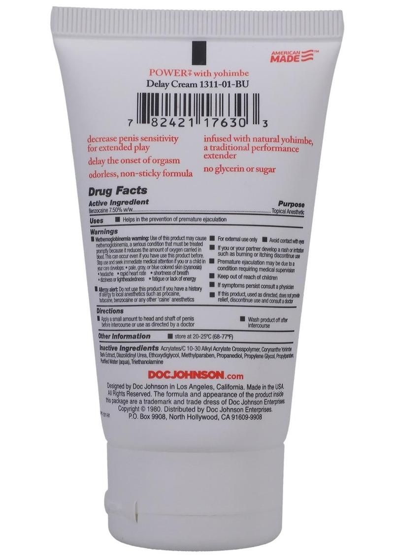Delay Cream Power Plus Cream with Yohimbe 56g Secondary image