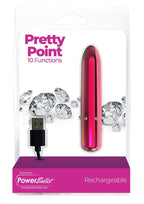 Pretty Point 4in Power Bullet Pink Vibrator with 10 Functions > Vibrators > Mini Vibrators