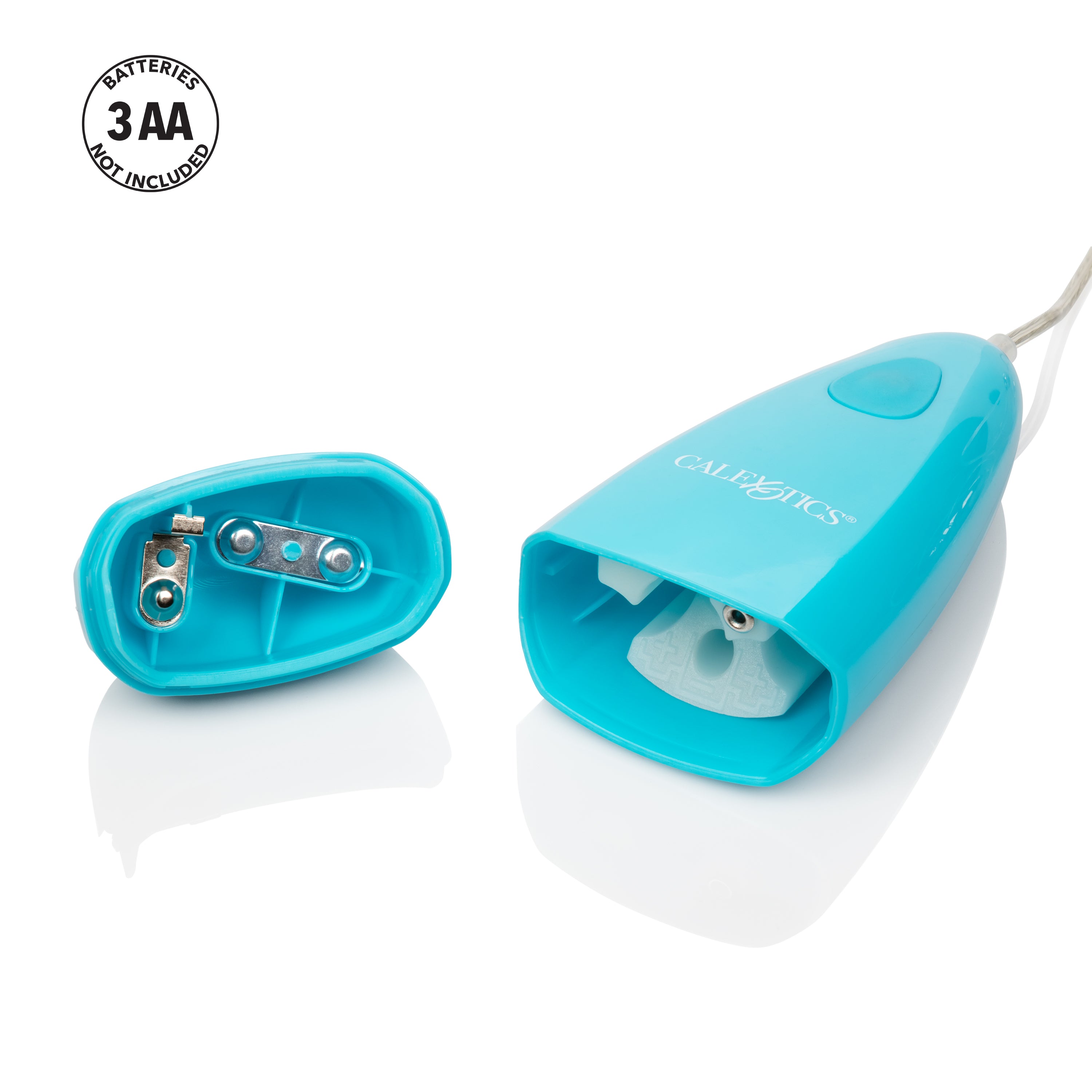 Waterproof Gyrating Bullet Blue with 2-Speed Vibration and Slim Controller BULLETS