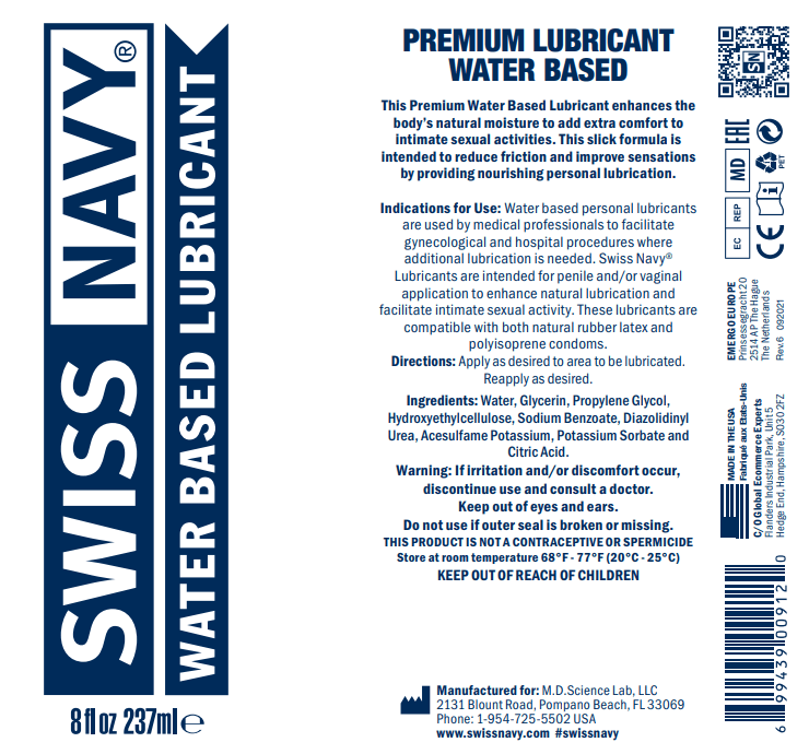 Swiss Navy Water Based Lubricant 1 Gallon 3.8 Liters Secondary image