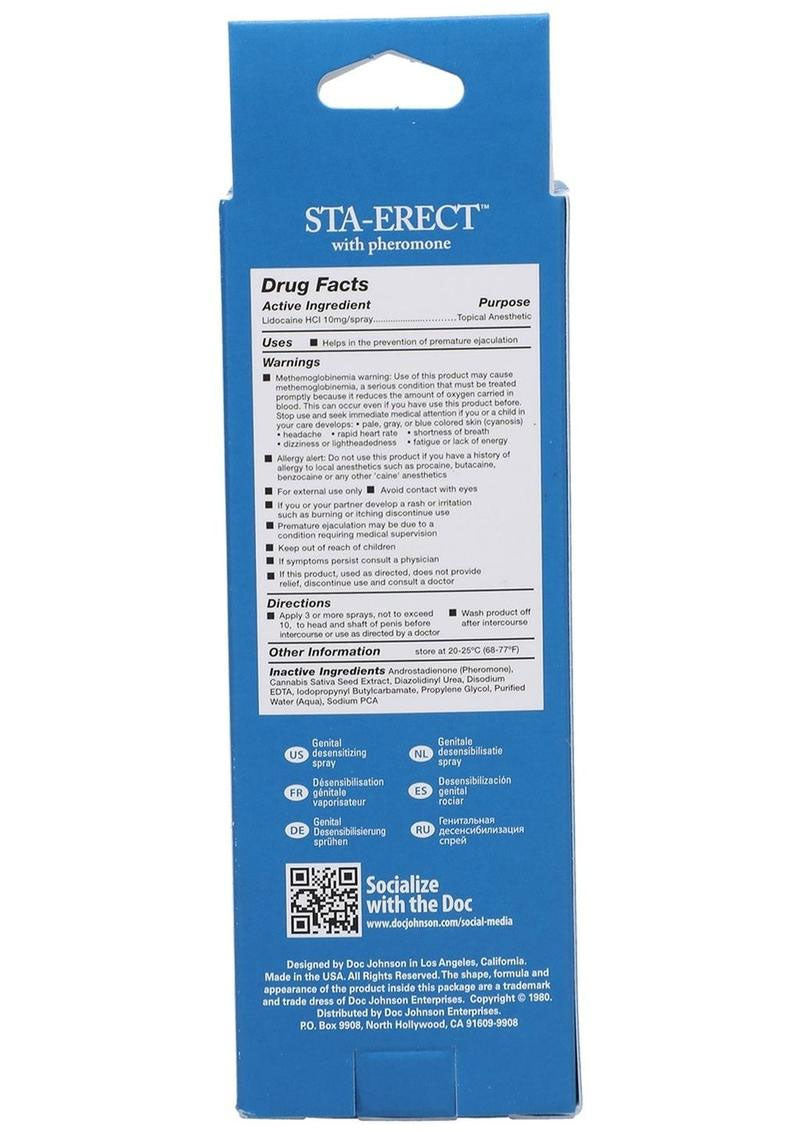 Sta-Erect Delay Spray 59ml Bottle – Desensitizing Spray for Men > Essentials > Mens Enhancers