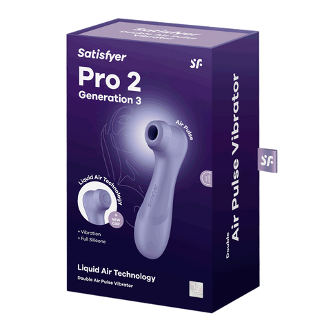 Satisfyer Pro 2 Gen 3 Clitoral Stimulator in Lilac > Sex Toys For Ladies > Air Pulsation
