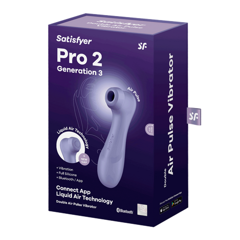 Satisfyer Pro 2 Gen 3 App Control Clitoral Stimulator Lilac > Sex Toys For Ladies > Air Pulsation