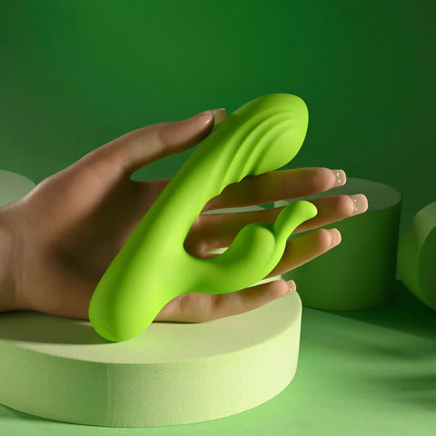 Brat Bunny (Green) – Electric Dual Motor Rabbit Vibrator VIBRATORS-RABBIT