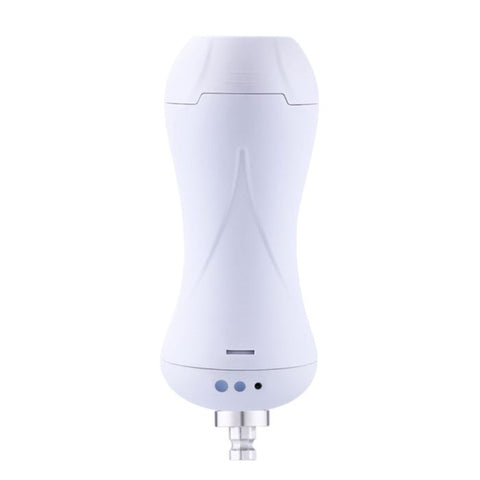 HiSmith - Vibrating Pussy Stroker with White Case (KlicLok) Sex Machine Attachments