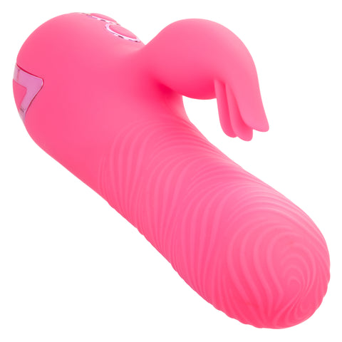 California Dreaming Sacramento Sweetie Pink Dual Stimulator with Rotating Beads and 10 Vibration Modes VIBRATORS-RABBIT