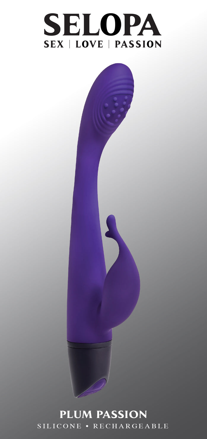 Selopa Plum Passion 18.3 cm Rabbit Vibrator > Sex Toys For Ladies > G-Spot Vibrators