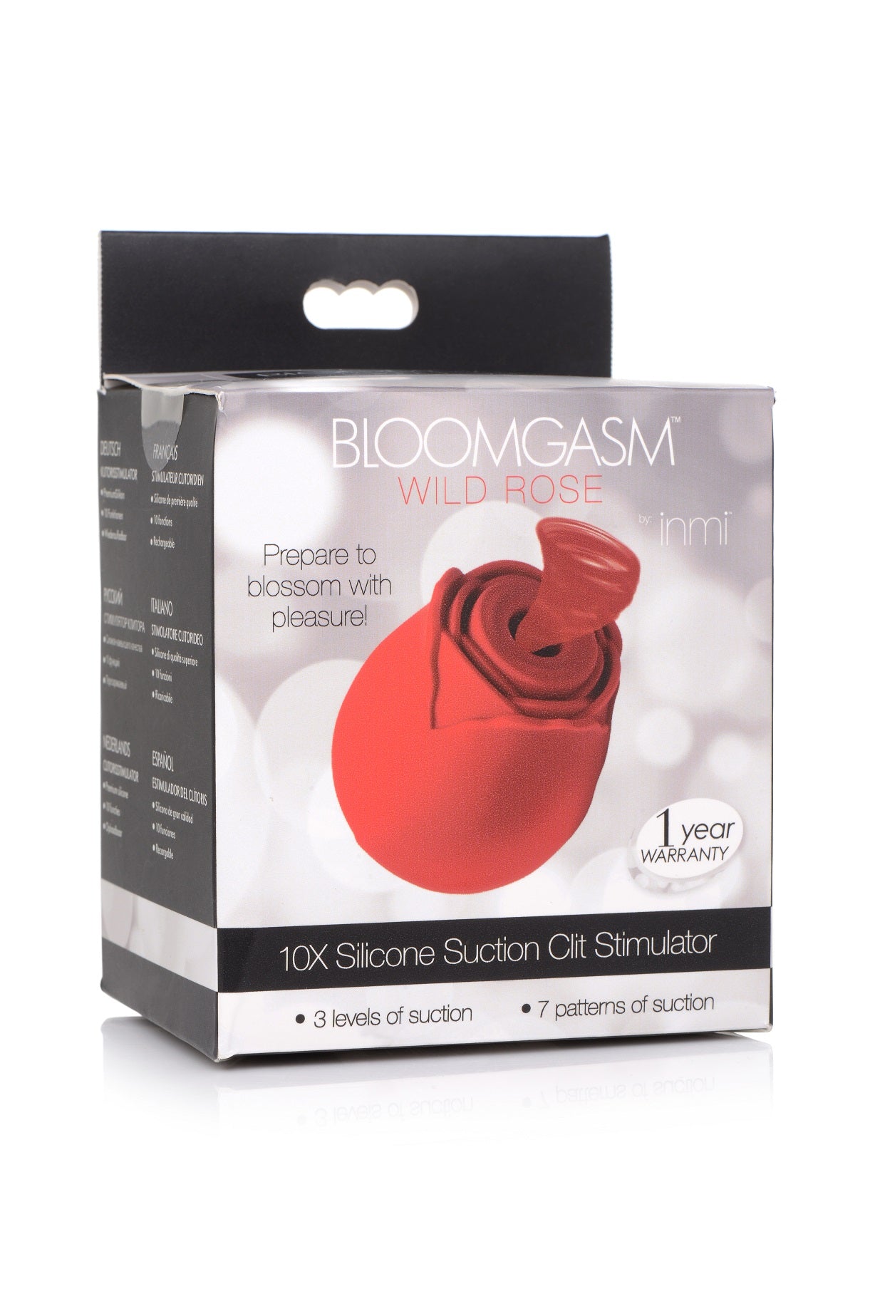Inmi Bloomgasm 10X Silicone Suction Clit Stimulator Rose Stimulators