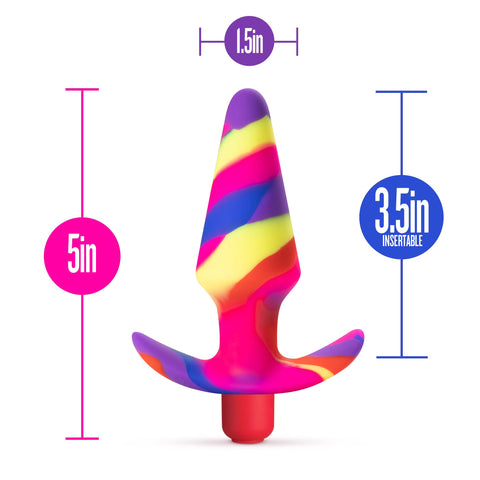 Avant Free Spirit Scarlet Silicone Butt Plug Butt Plugs - Vibrating