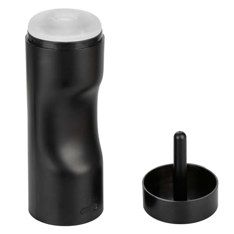Bionic Sucking and Vibrating Masturbator Black with 4 Suction Levels and 7 Vibration Modes > Sex Toys For Men > Masturbators Premium