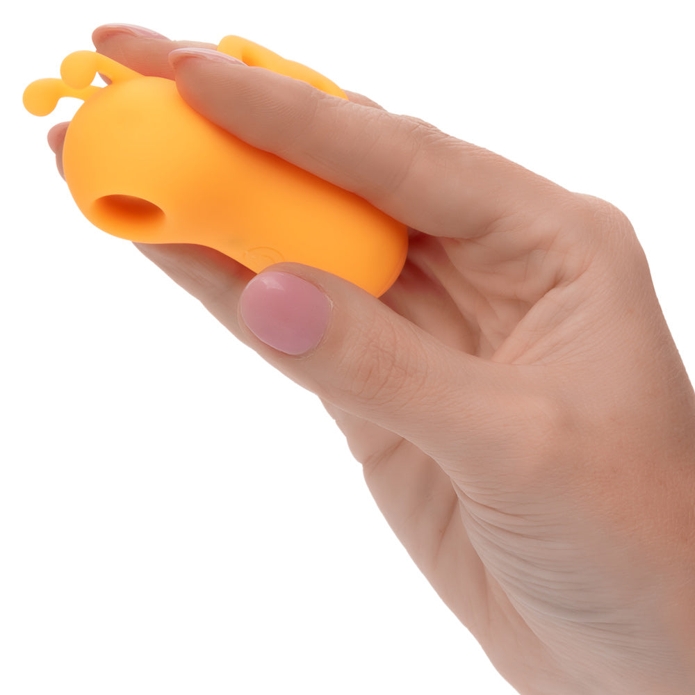Neon Vibes The Buzzing Vibe Orange Silicone Finger Teaser with 10 Vibration Functions and Rechargeable > Vibrators > Finger Vibrators