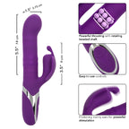 Enchanted Flutter Purple Silicone Thrusting and Rotating Rabbit Vibrator > Vibrators > Ladies > Rabbit Multi