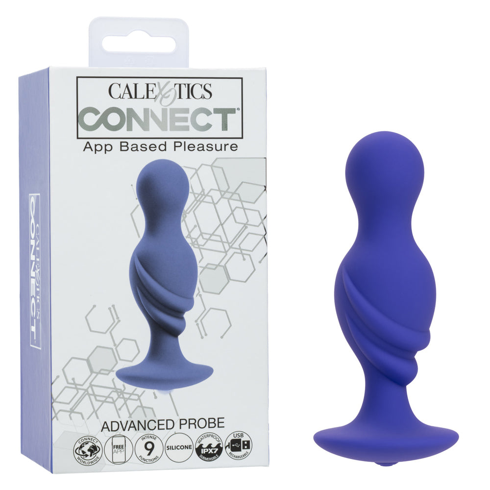 Calexotics Connect Advanced Probe – App-Controlled Textured Probe Purple > Sex Toys > Remote Control Toys