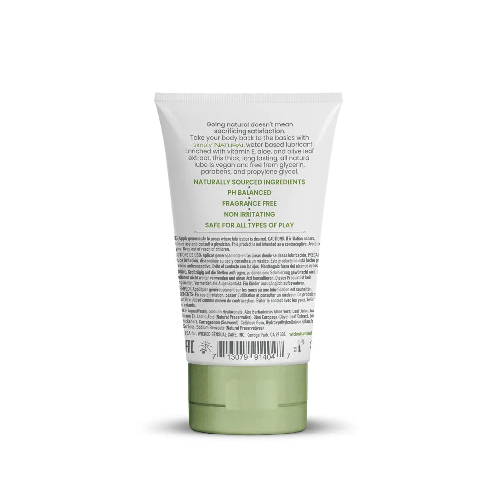 Wicked Simply Natural – All Natural Water-Based Lubricant Secondary image