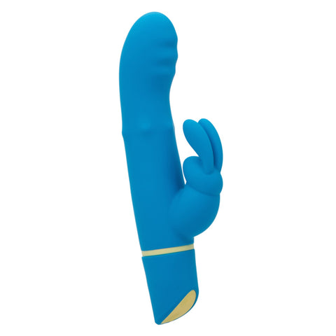 Love Bunny Beaded G Bunny Blue Silicone Waterproof USB Rechargeable Vibrator 7.5 Inch Vibrators - G Spot