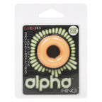 Alpha Glow-In-The-Dark Liquid Silicone Prolong Medium Ring > Cock Ring > Single