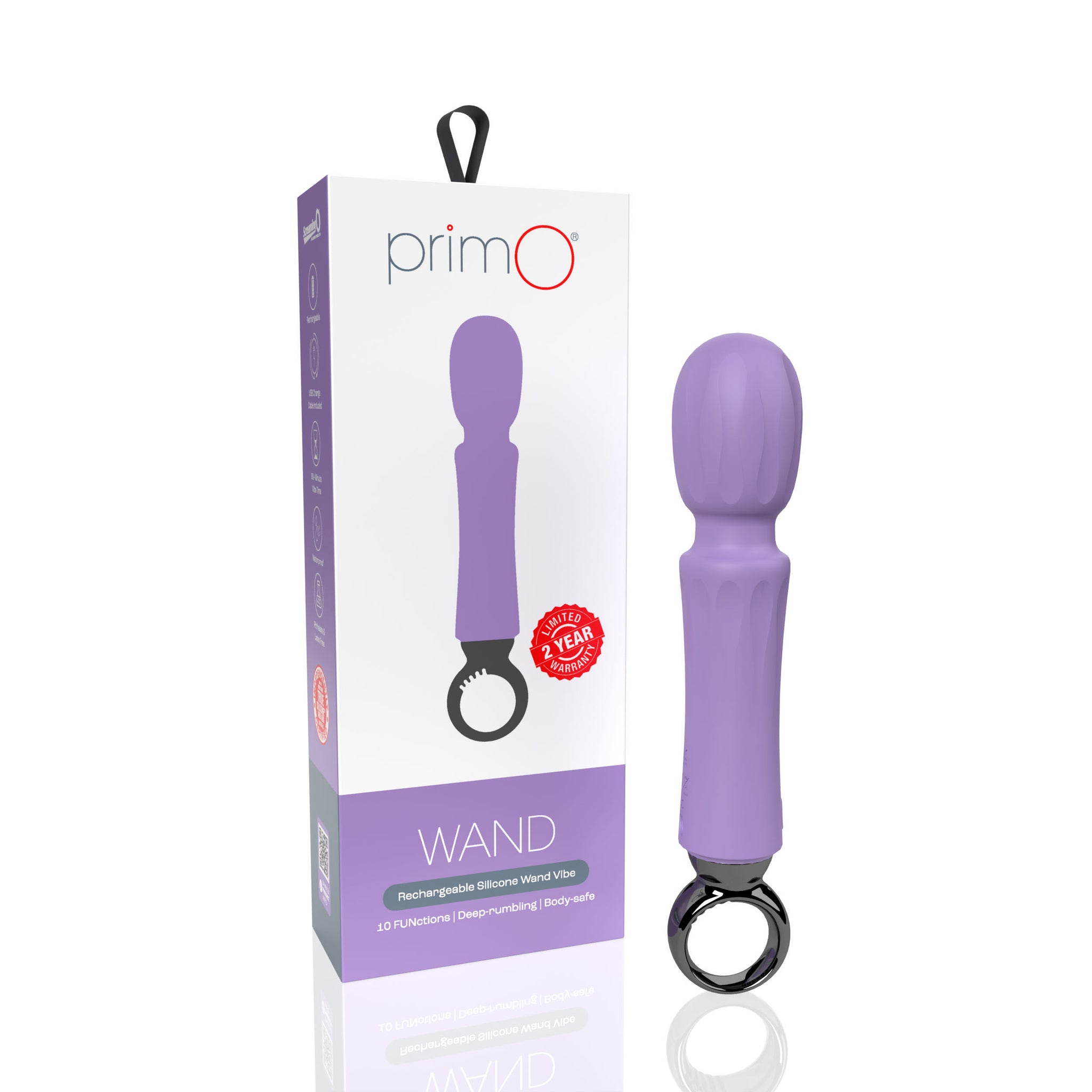 Screaming O PrimO Wand – Rechargeable Portable Wand Vibrator with 5+5 Vibration Functions > Sex Toys > Massage Wands
