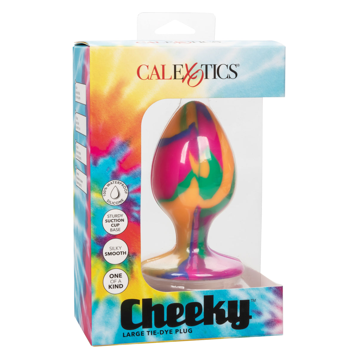 Cheeky Large Tie Dye – Vibrant Large Butt Plug 3.5 Inch > Anal Range > Butt Plugs