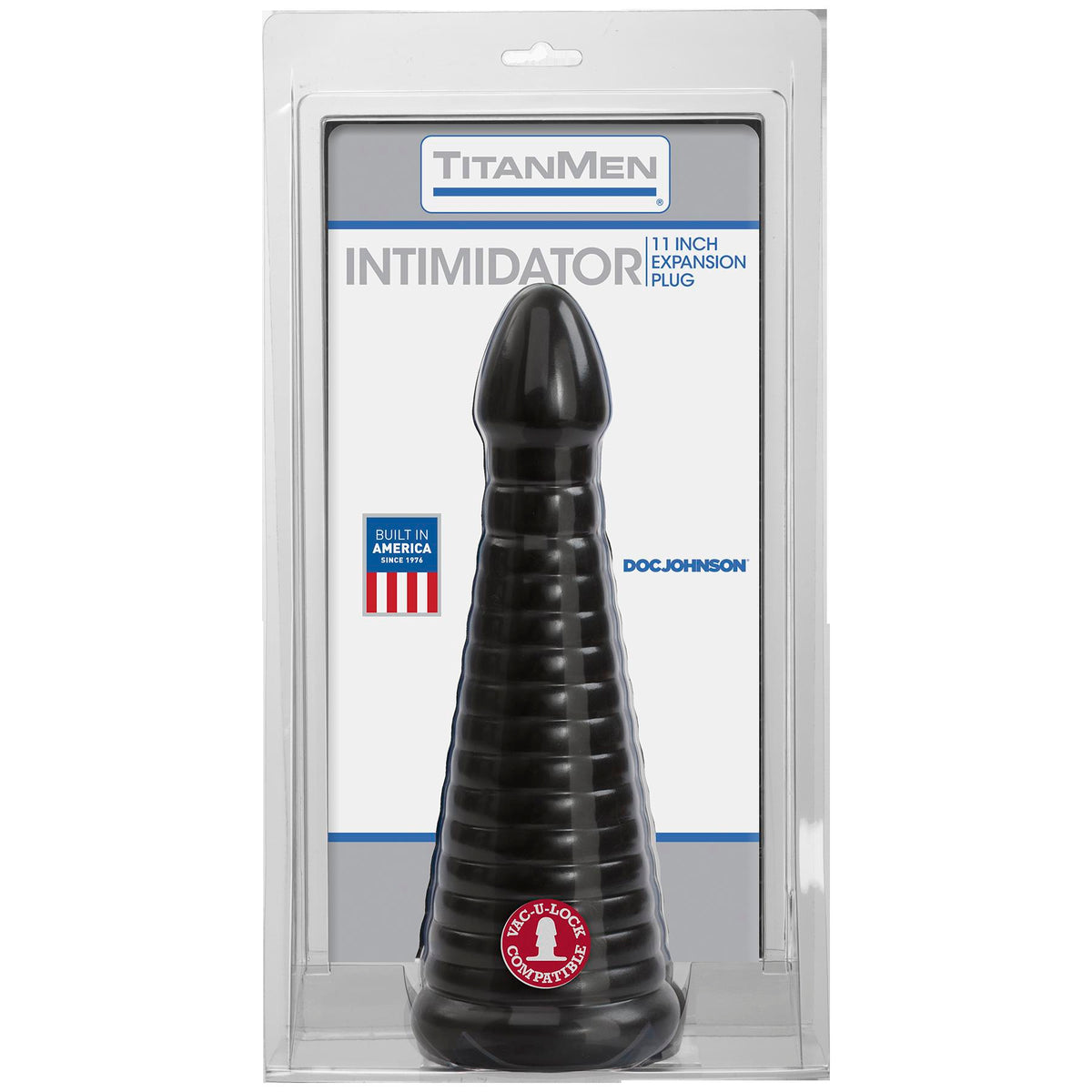 TitanMen Intimidator Black 11 Inch Ribbed Shaft Anal Toy > Anal Range > Oversized Anal Toys