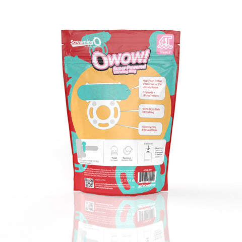 Owow 4T High Pitch Treble (Kiwi) > Cock Ring > Vibrating
