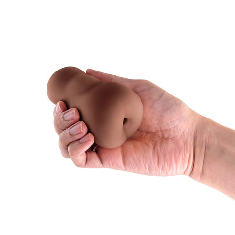 NS Novelties Pocket Pals (Brown) – Body-Safe Anal Stroker Strokers - Manual
