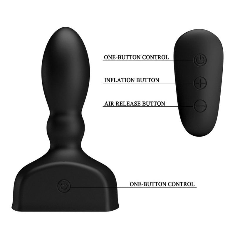 Mr. Play Inflatable Anal Plug – Multi-Speed Vibrating Adjustable Butt Plug > Anal Range > Tunnel and Stretchers