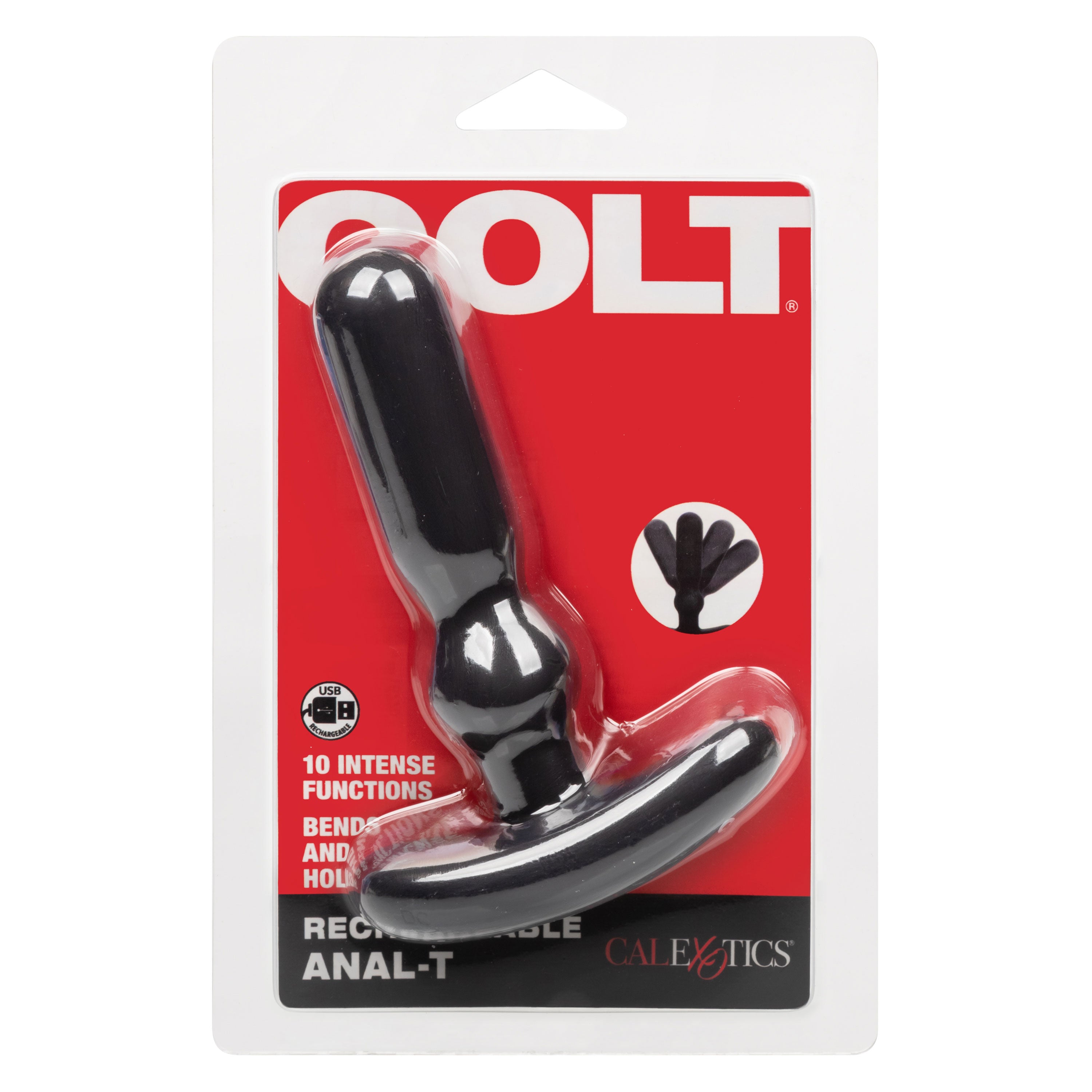 Colt Anal-T Black Flexible Vibrating Probe with 10 Intense Functions Black > Anal Range > Vibrating Butt Plugs