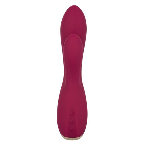 Uncorked Cabernet Dual Massager in Deep Wine Red with 10 Speeds and Silicone Vibrator > Vibrators > Ladies > Rabbit