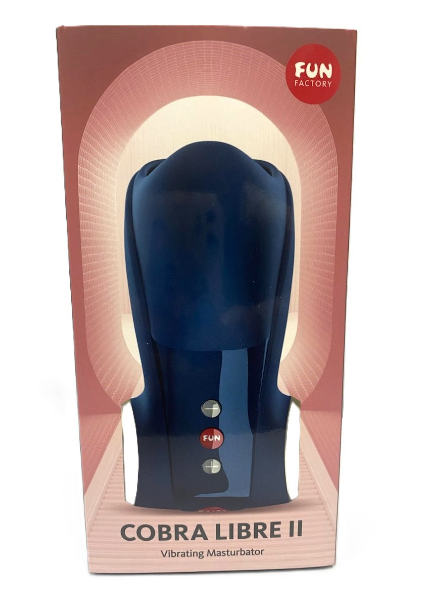 Fun Factory Cobra Libre II (Nightblue) – USB-C Rechargeable Glans Vibrator Blue > Sex Toys For Men > Masturbators > Vibrating