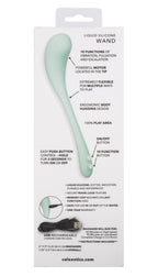 Elle Liquid Silicone Wand Vibrator in Mint Green with 10 Vibration Functions and Rechargeable > Vibrators > Standard Vibrators