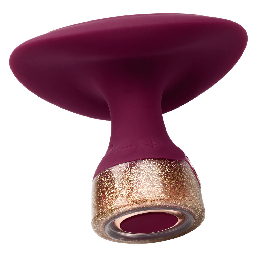 Jopen Starstruck Fantasy Burgundy Silicone Handheld Massager with Glitter Base and 35 Vibration Functions Vibrators - G Spot