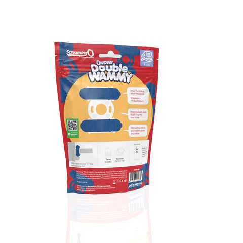 Screaming O 4B Double Wammy Vibrating Ring Blueberry One Size Default Title > Cock Ring > Vibrating
