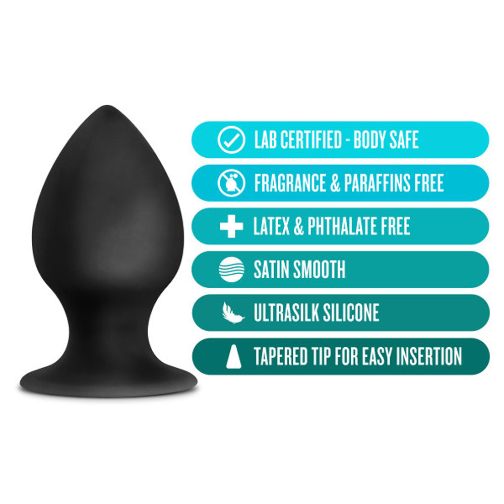 Anal Adventures Platinum Silicone Anal Stout Plug 3.75 Inch Large > Anal Range > Butt Plugs