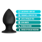 Anal Adventures Platinum Silicone Anal Stout Plug 3.75 Inch Large > Anal Range > Butt Plugs