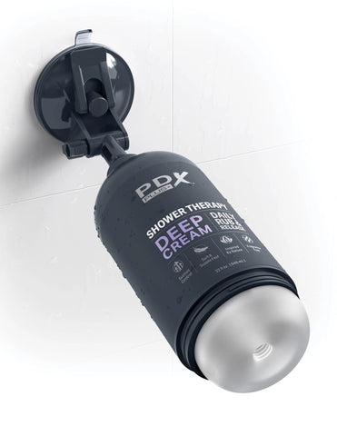 Pdx Plus Shower Therapy Deep Cream Discreet Stroker > Sex Toys For Men > Masturbators > Vibrating