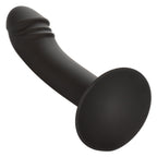 CalExotics Silicone Curved Anal Stud Black Smooth Silicone with Suction Cup Base 5 Inch > Anal Range > Butt Plugs