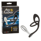 Star Fucker Teardrop Plug And Cockring – Silicone And Metal Dual Enhancer Plug And Cockring 3000 Silver > Anal Range > Prostate Plugs
