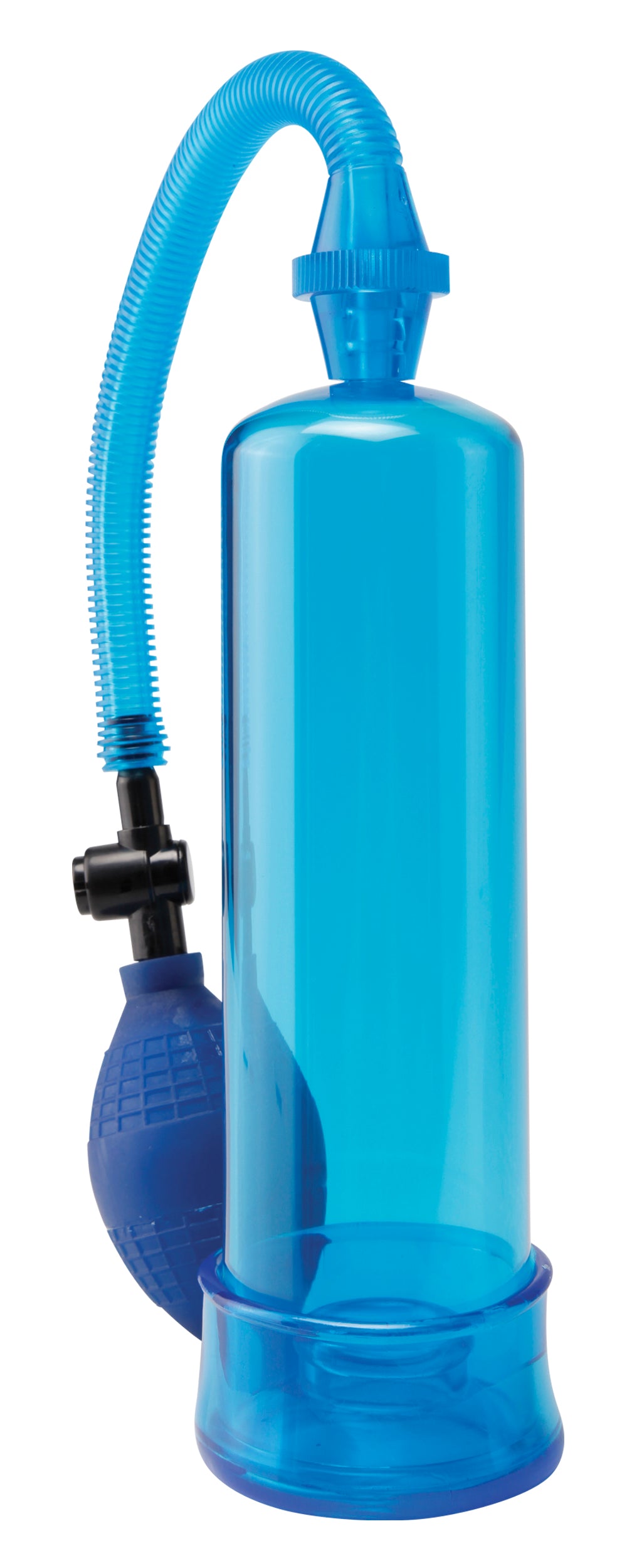 Pump Worx Beginner Power Pump - 7.5" x 2.1" Insertable Penis Pump Blue > Pumps > Penis Pumps