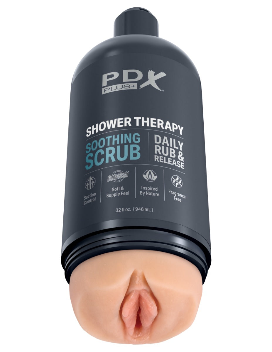 PDX Discreet Shower Soothing Scrub Shampoo Bottle Edition – Soft PVC Masturbator > Sex Toys For Men > Masturbators > Manual