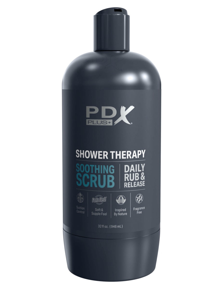 PDX Discreet Shower Soothing Scrub Shampoo Bottle Edition – Soft PVC Masturbator > Sex Toys For Men > Masturbators > Manual