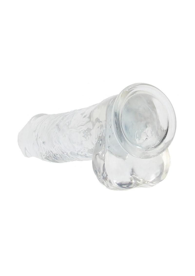 REALROCK Crystal Clear Realistic Dildo with Balls 10 Inch Dong > Dildos > Large Dildos