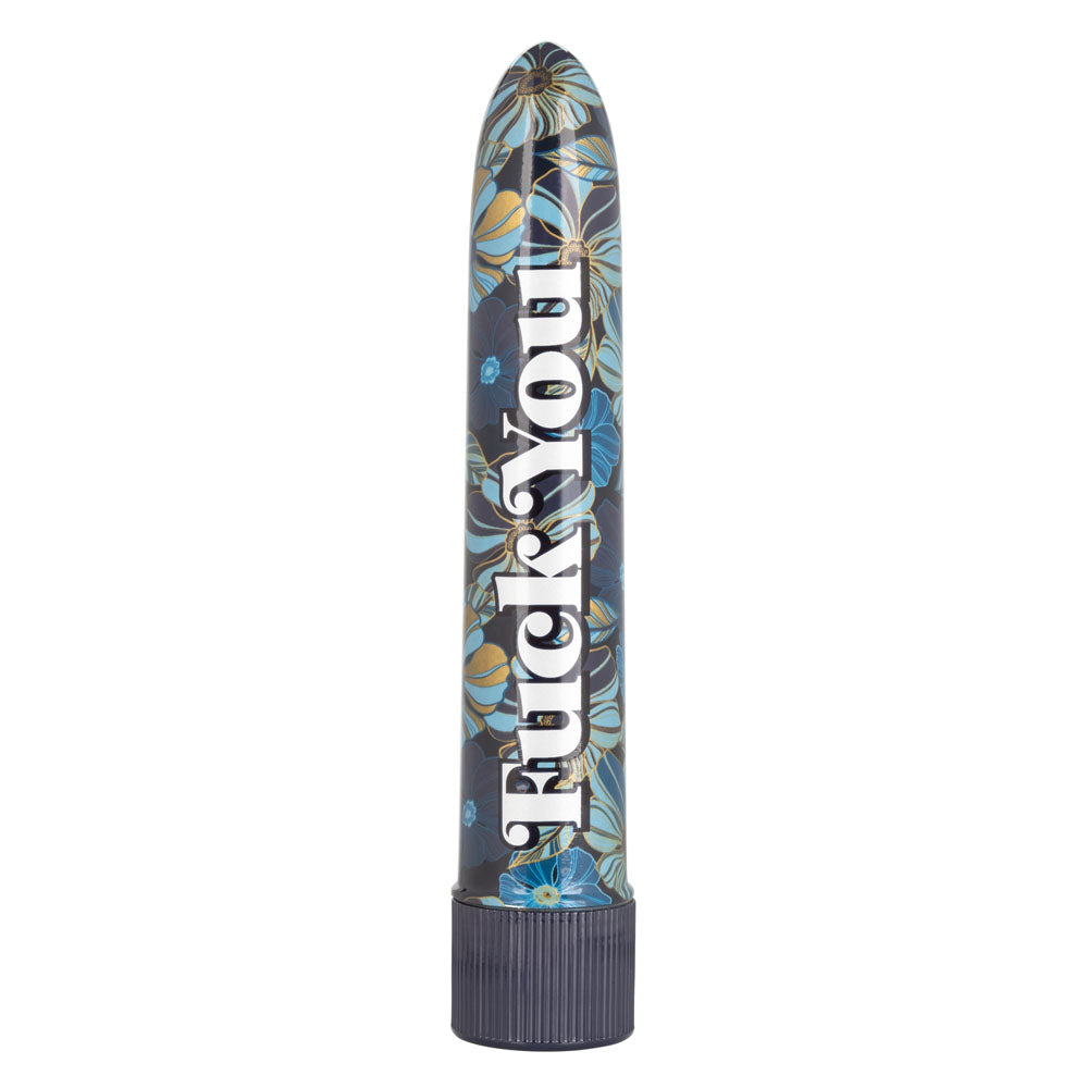 Naughty Bits Fuck You Personal Vibrator Floral Design 10-Function Powerful Massager Vibrators - G Spot