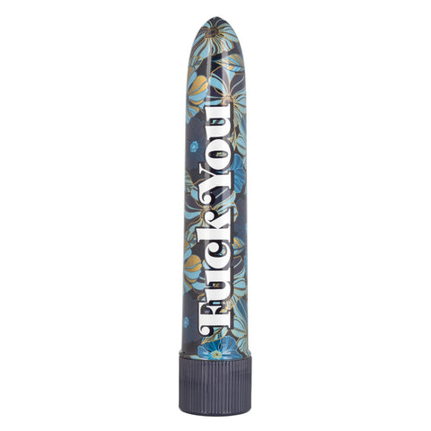 Naughty Bits Fuck You Personal Vibrator Floral Design 10-Function Powerful Massager Vibrators - G Spot