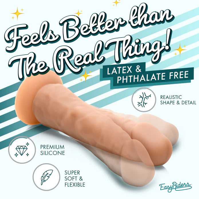 Easy Riders 7 Inch Medium Silicone Dildo > Dildos > Realistic Dildos