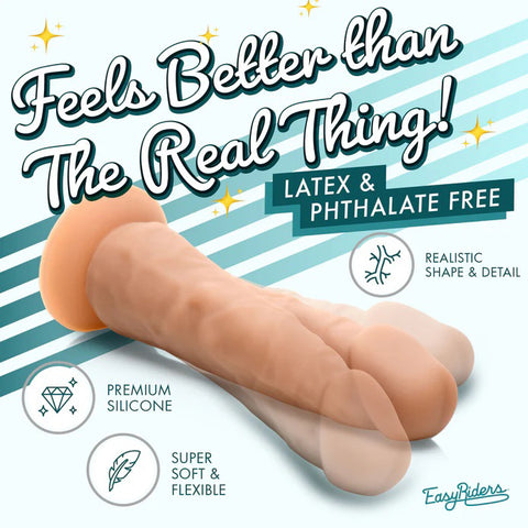 Easy Riders 7 Inch Medium Silicone Dildo Dongs Realistic