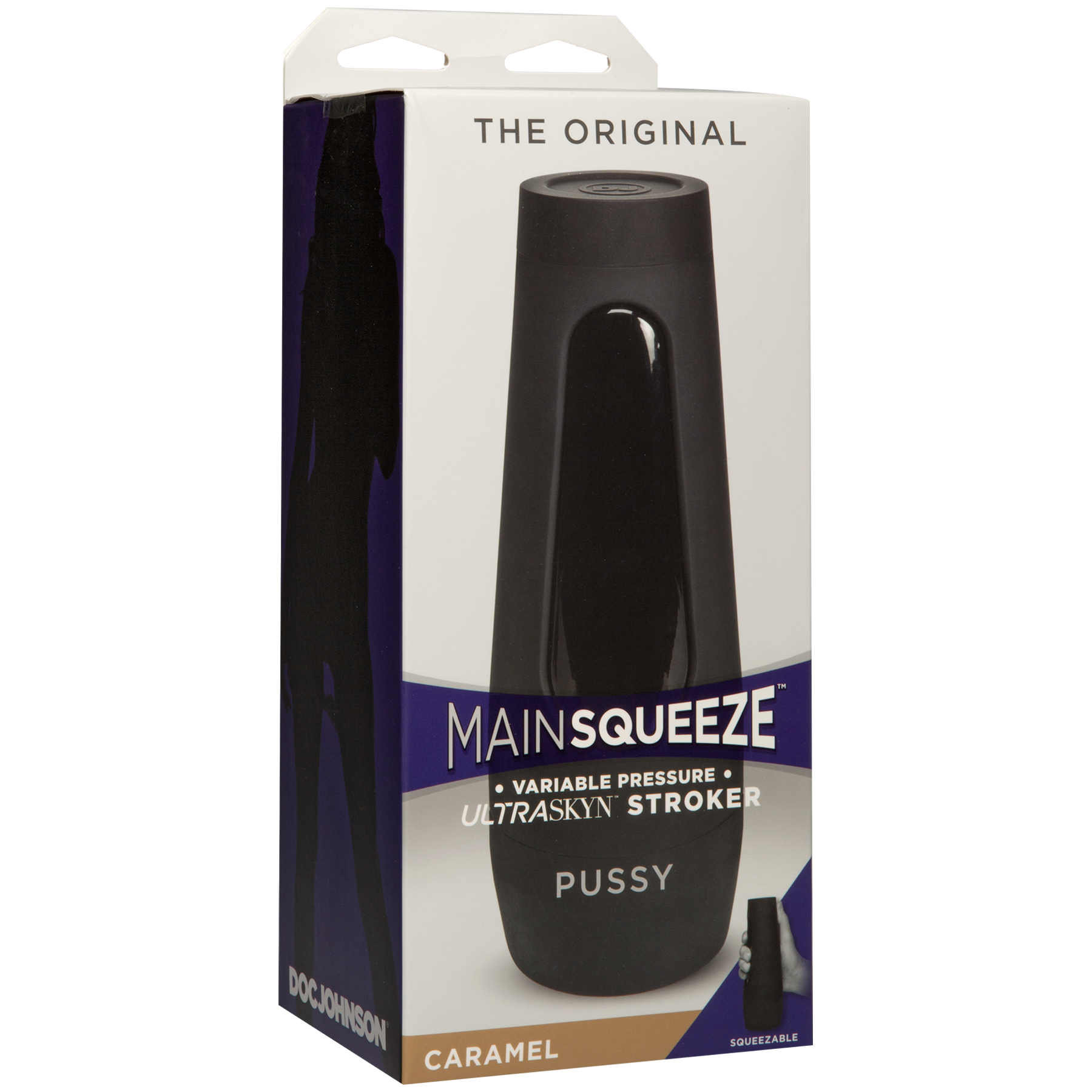 Doc Johnson Main Squeeze Original Pussy – Masturbator with Squeezable Grip and Suction Control > Sex Toys For Men > Masturbators > Manual