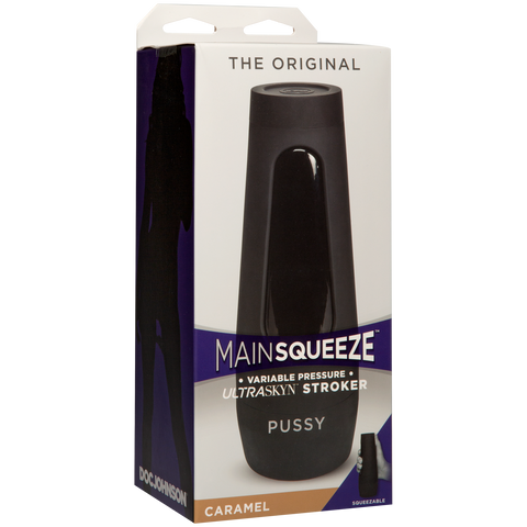 Doc Johnson Main Squeeze Original Pussy – Masturbator with Squeezable Grip and Suction Control > Sex Toys For Men > Masturbators > Manual
