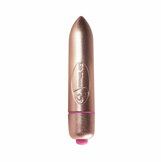 Rocks Off Adult Toys Gold RO-80mm 7 Speed Precious Rose Gold Vibrating Bullet 811041012613