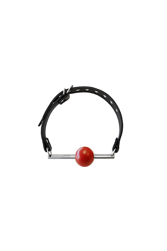 Rouge Leather Ball Gag – Adjustable Leather Strap Ball Gag > Bondage Gear > Gags and Bits