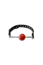Rouge Leather Ball Gag – Adjustable Leather Strap Ball Gag > Bondage Gear > Gags and Bits